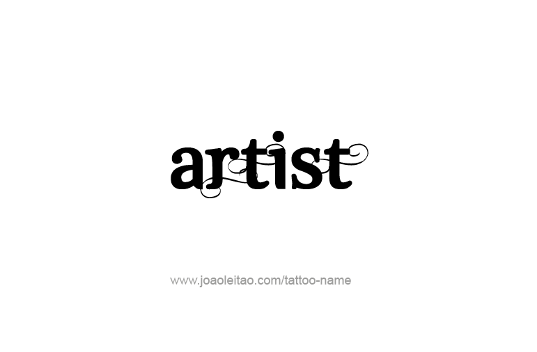 Tattoo Design Profession Name Artist  