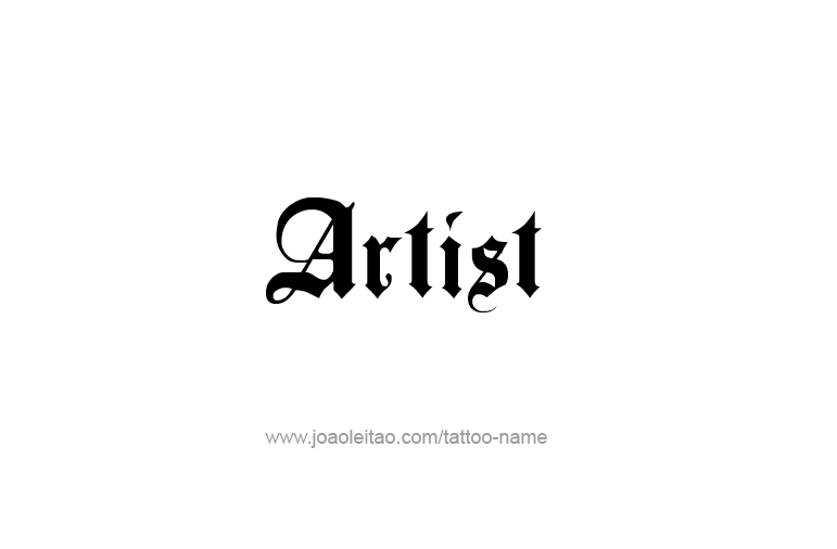Tattoo Design Profession Name Artist  