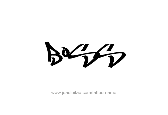 Tattoo Design Profession Name Boss  