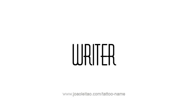 Tattoo Design Profession Name Writer  