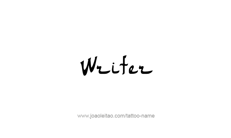 Tattoo Design Profession Name Writer  