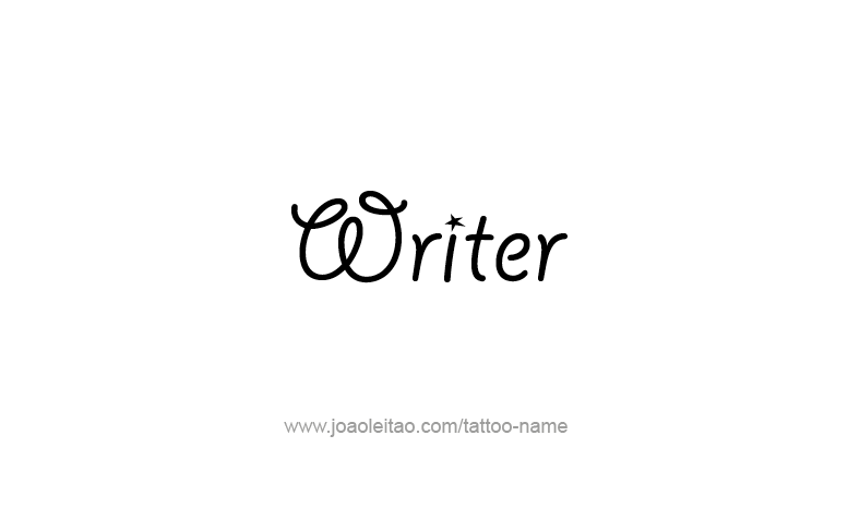 Tattoo Design Profession Name Writer  