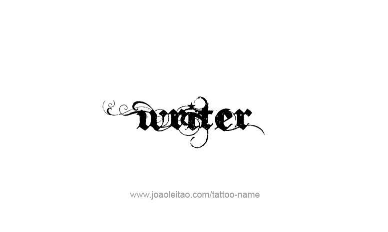 Tattoo Design Profession Name Writer  