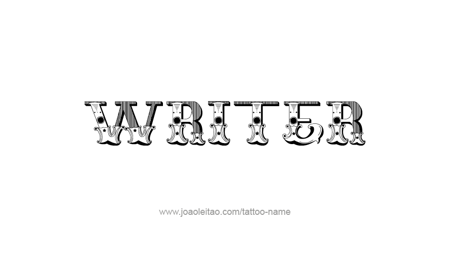 Tattoo Design Profession Name Writer  