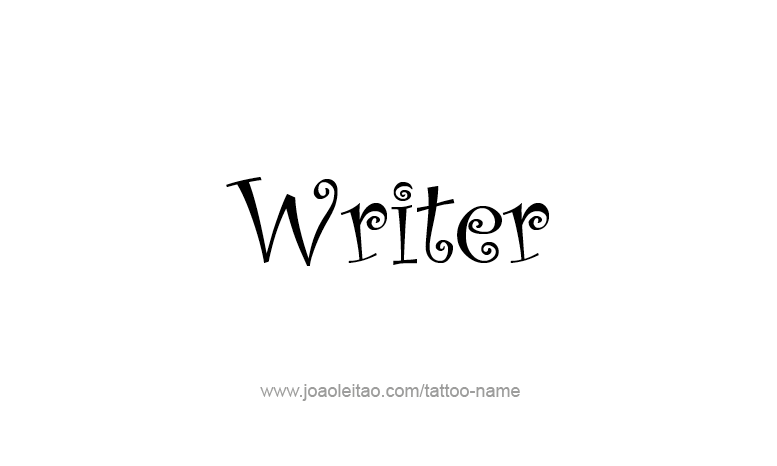 Tattoo Design Profession Name Writer  