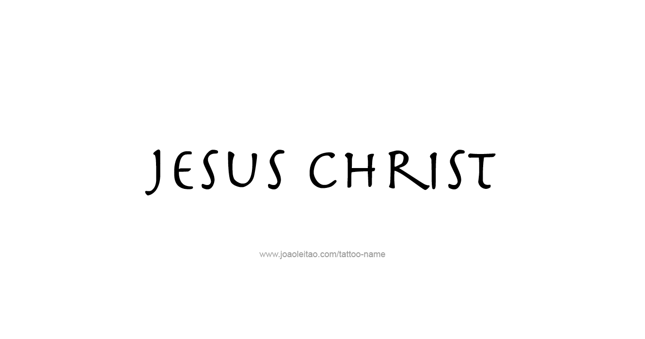 Tattoo Design Prophet Name Jesus Christ