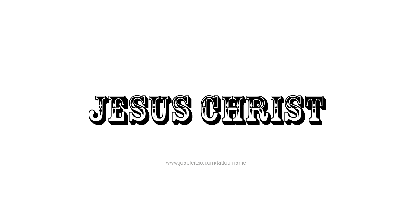 Tattoo Design Prophet Name Jesus Christ