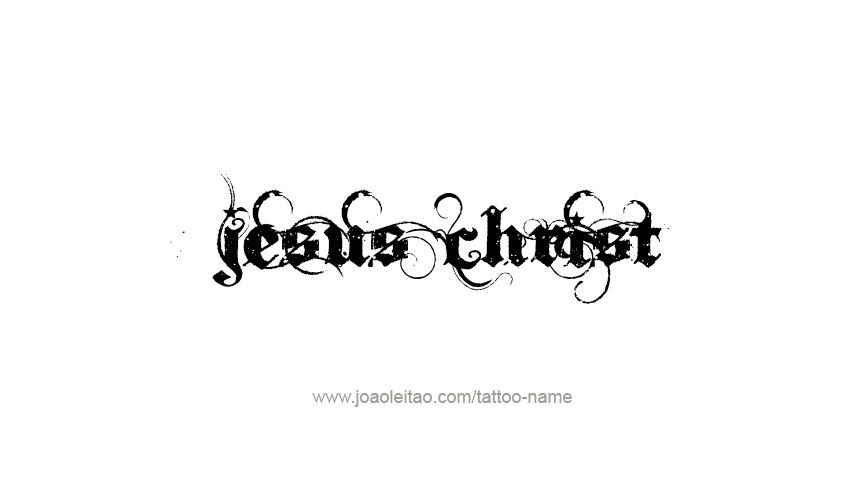 Tattoo Design Prophet Name Jesus Christ