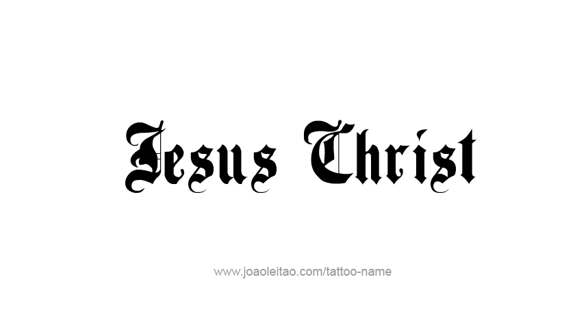 Tattoo Design Prophet Name Jesus Christ