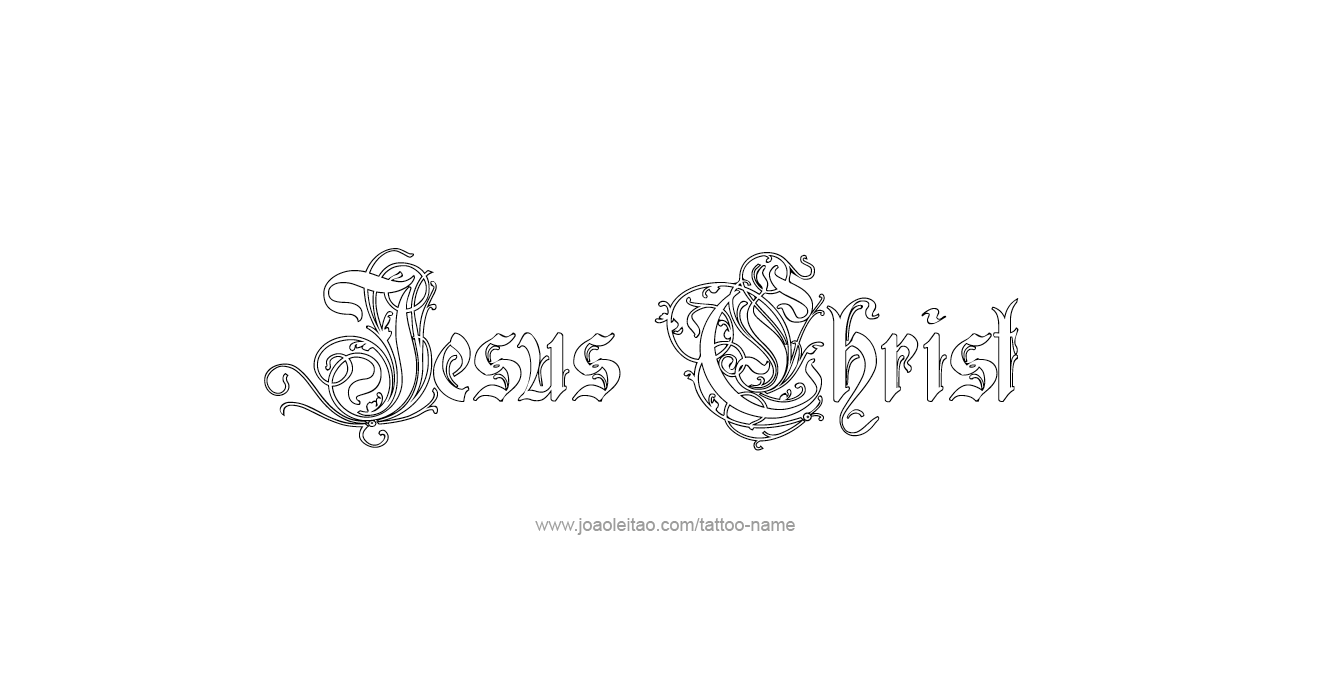 Tattoo Design Prophet Name Jesus Christ