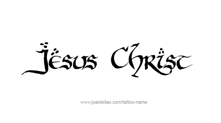 Tattoo Design Prophet Name Jesus Christ