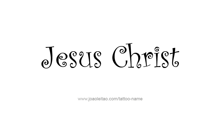 Tattoo Design Prophet Name Jesus Christ