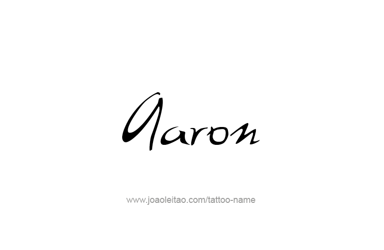 Tattoo Design Prophet Name Aaron