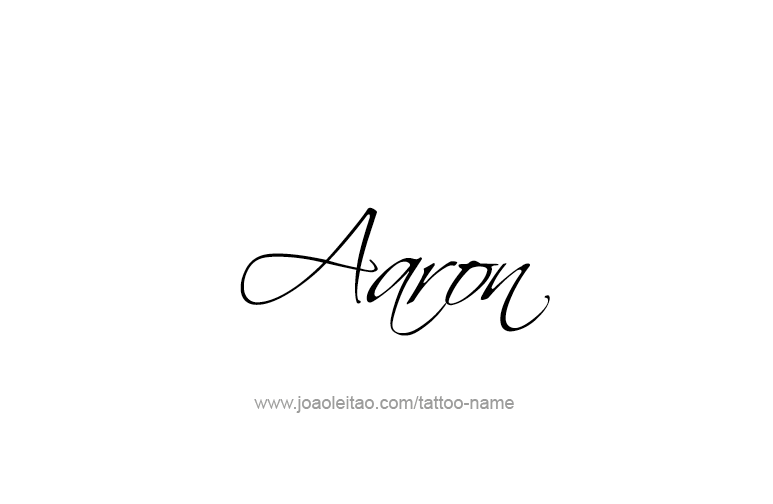 Tattoo Design Prophet Name Aaron