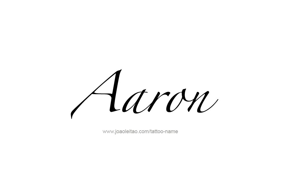 Tattoo Design Prophet Name Aaron