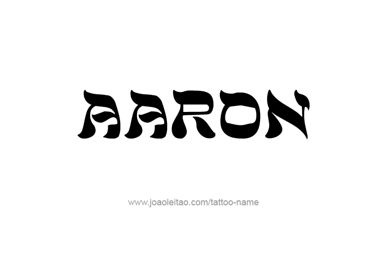 Tattoo Design Prophet Name Aaron