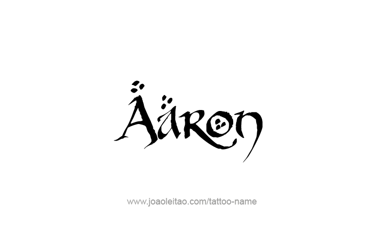 Tattoo Design Prophet Name Aaron