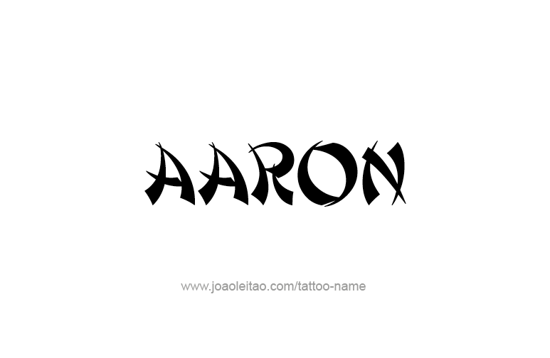 Tattoo Design Prophet Name Aaron