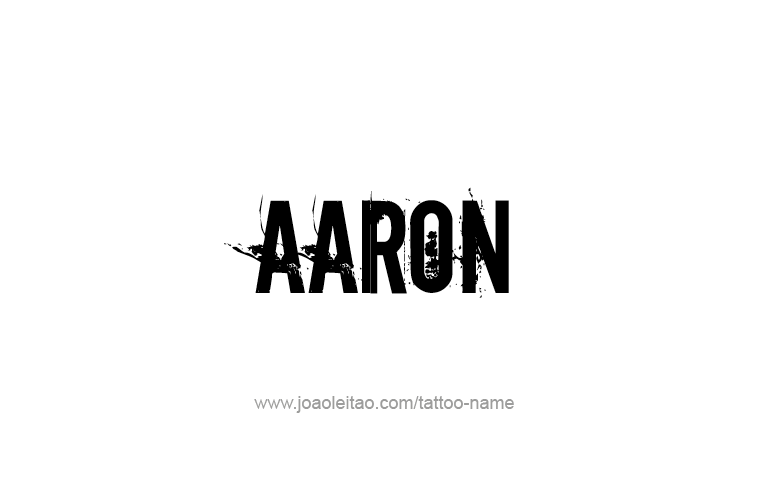 Tattoo Design Prophet Name Aaron