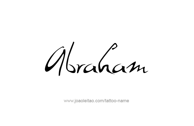 Tattoo Design Prophet Name Abraham