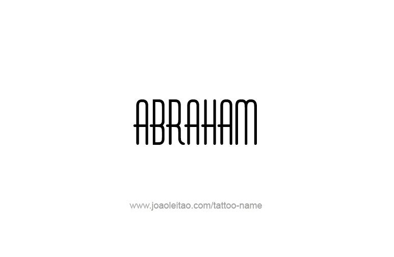 Tattoo Design Prophet Name Abraham