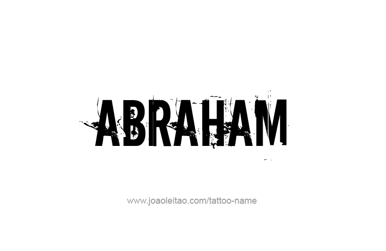 Tattoo Design Prophet Name Abraham