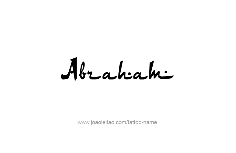 Tattoo Design Prophet Name Abraham