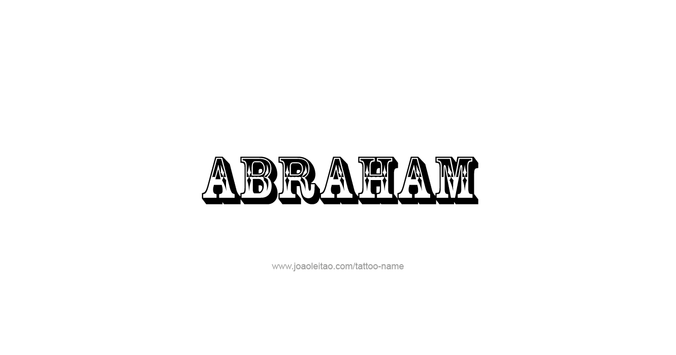 Tattoo Design Prophet Name Abraham