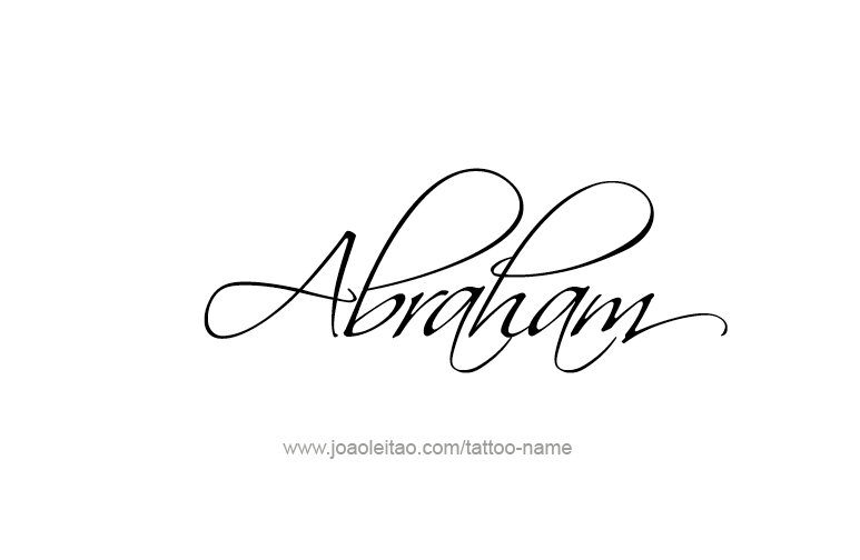 Tattoo Design Prophet Name Abraham