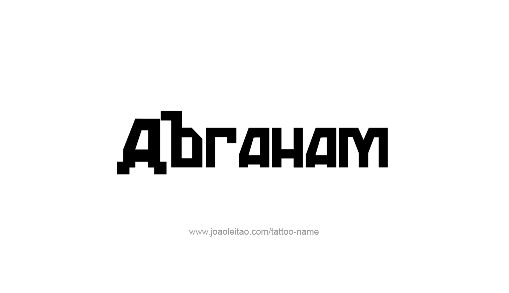 Tattoo Design Prophet Name Abraham