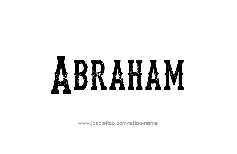 Tattoo Design Prophet Name Abraham