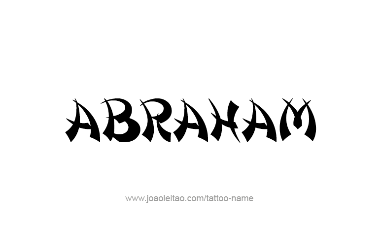 Tattoo Design Prophet Name Abraham