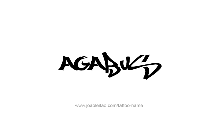 Tattoo Design Prophet Name Agabus