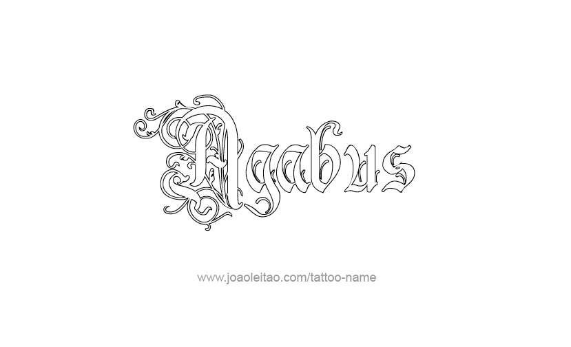 Tattoo Design Prophet Name Agabus