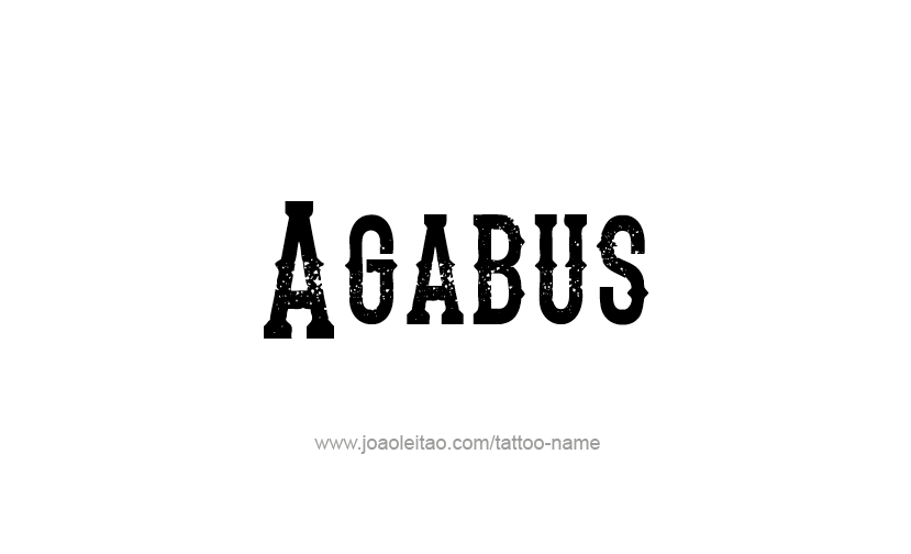 Tattoo Design Prophet Name Agabus