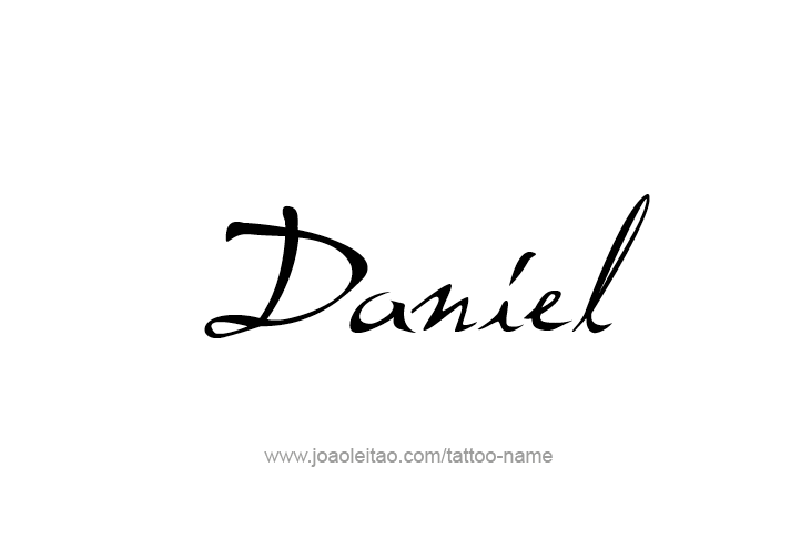 Tattoo Design Prophet Name Daniel