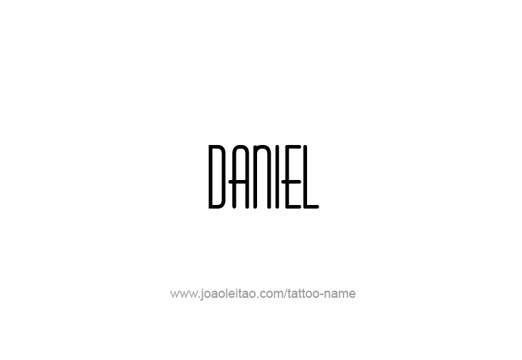 Tattoo Design Prophet Name Daniel