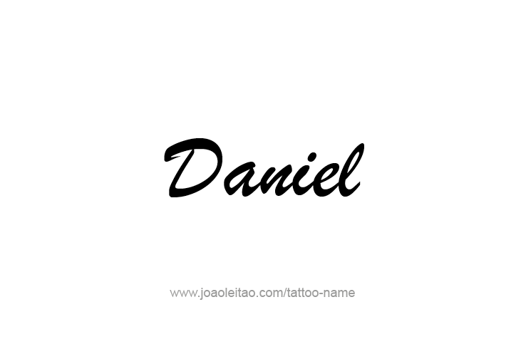 Tattoo Design Prophet Name Daniel