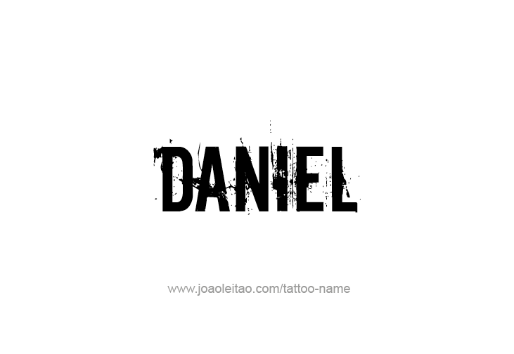 Tattoo Design Prophet Name Daniel