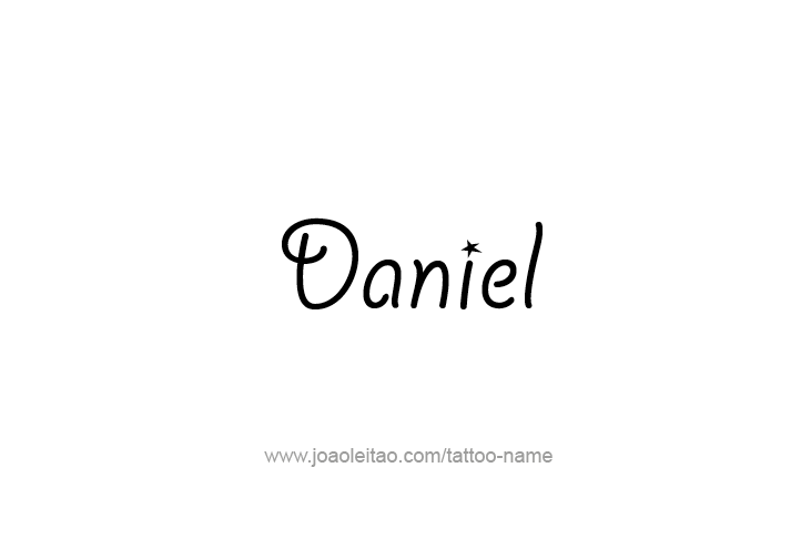 Tattoo Design Prophet Name Daniel