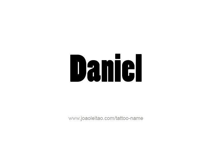 Tattoo Design Prophet Name Daniel