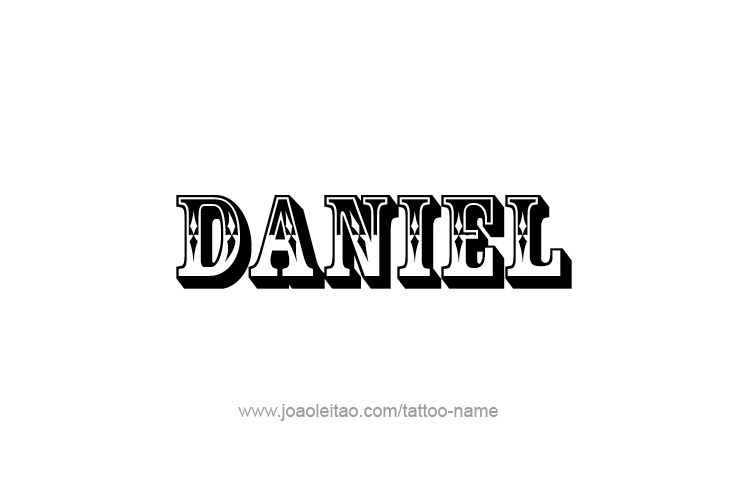 Tattoo Design Prophet Name Daniel