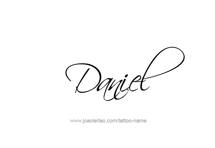 Tattoo Design Prophet Name Daniel