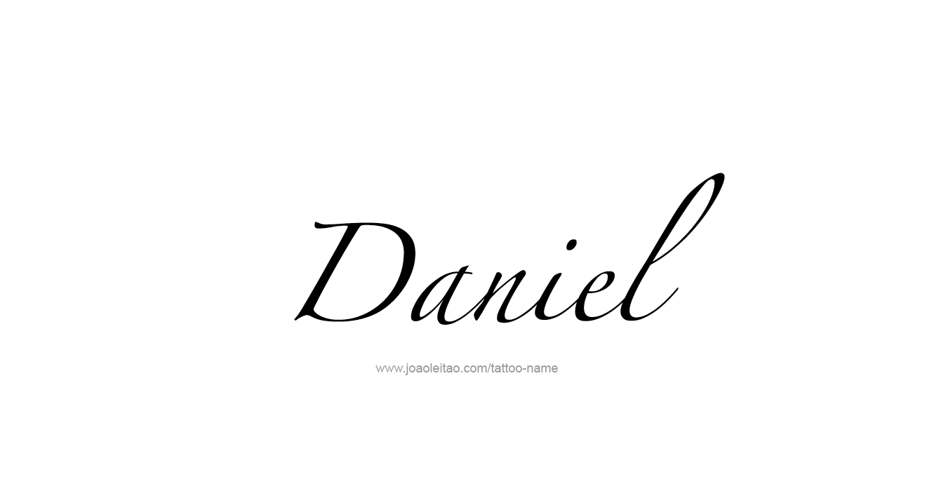 Tattoo Design Prophet Name Daniel