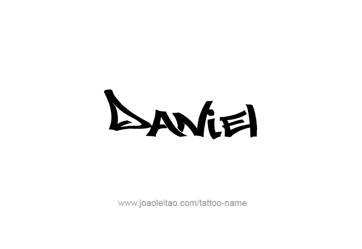 Tattoo Design Prophet Name Daniel