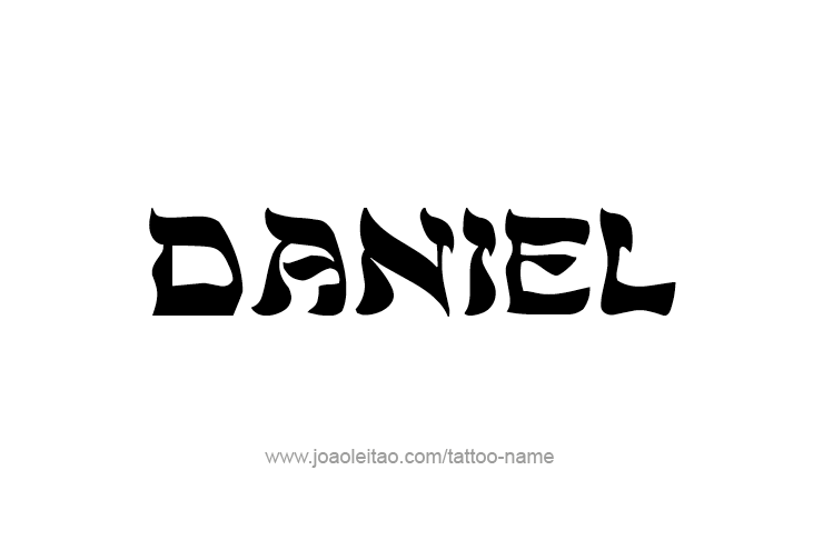 Tattoo Design Prophet Name Daniel