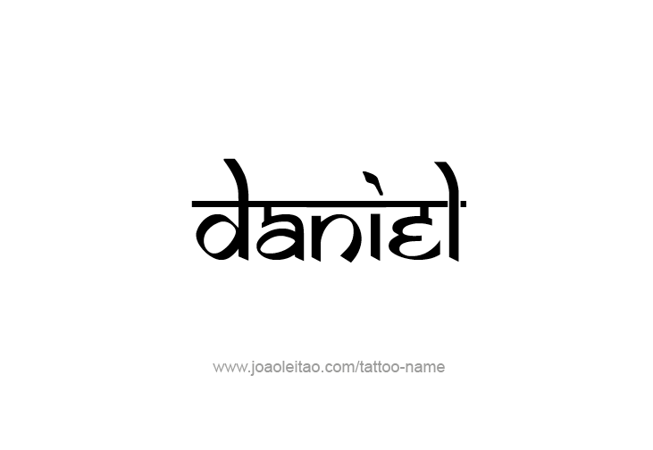 Tattoo Design Prophet Name Daniel