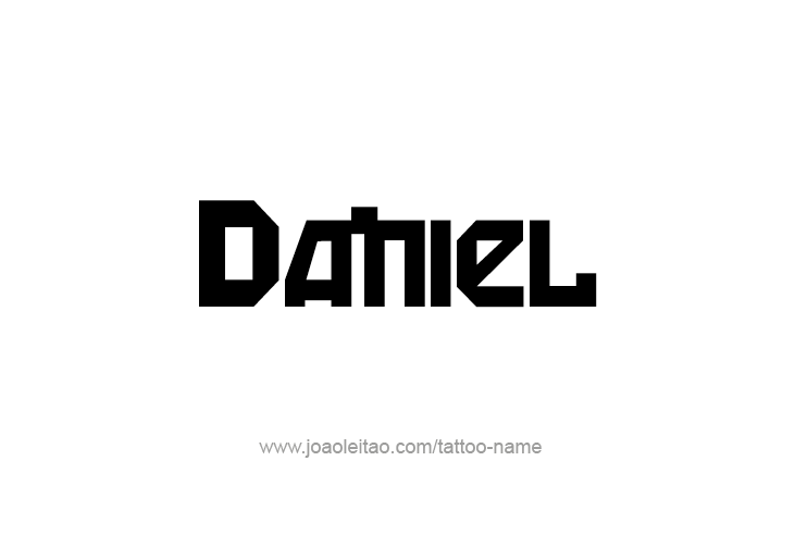 Tattoo Design Prophet Name Daniel