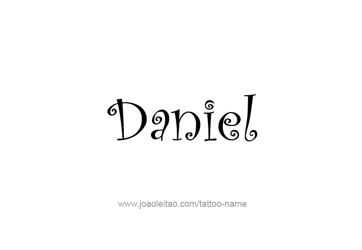 Tattoo Design Prophet Name Daniel