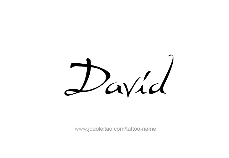 Tattoo Design Prophet Name David